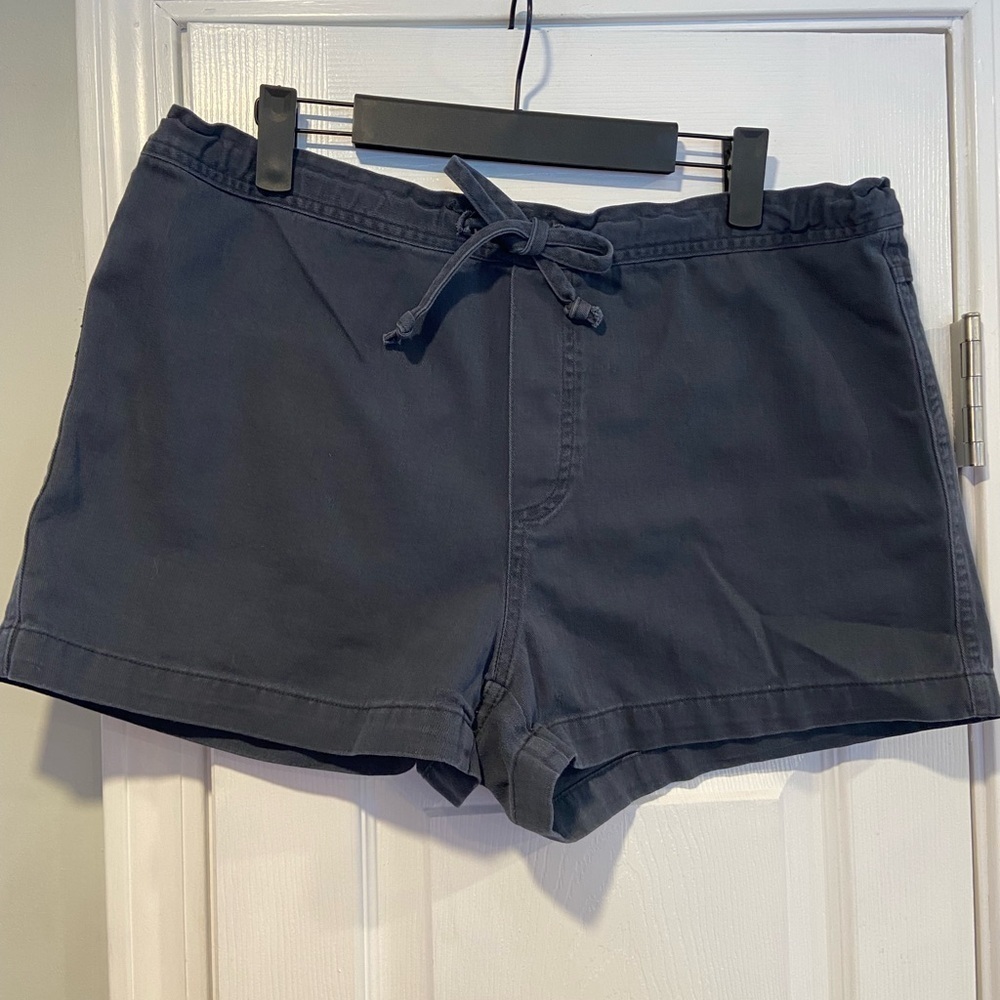 Z Cavaricci Size XL Navy Blue Cotton Chino Active Work Wear Drawstring Shorts